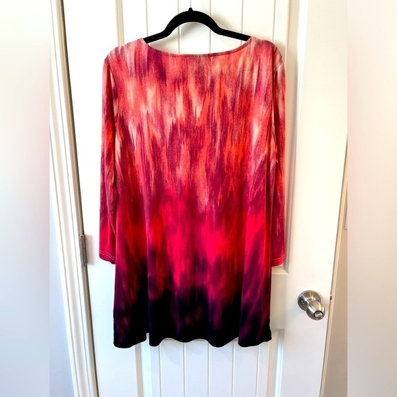 Linea by Louis Dell'Olio Tunic Top Ombré
Watercolors Blouse Size M - Picture 2 of 5